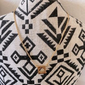 Kate spade hole punch spade gold necklace
